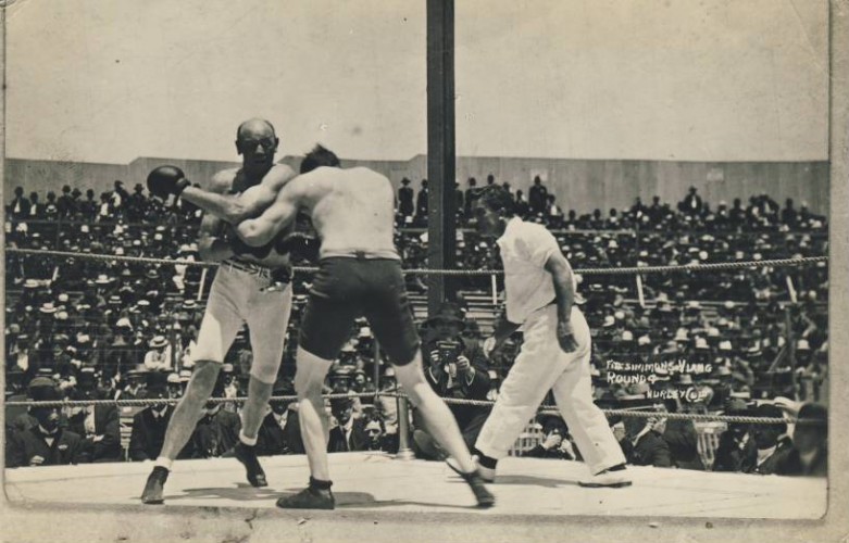 Fight Action Fitzsimmons-Lang 1909