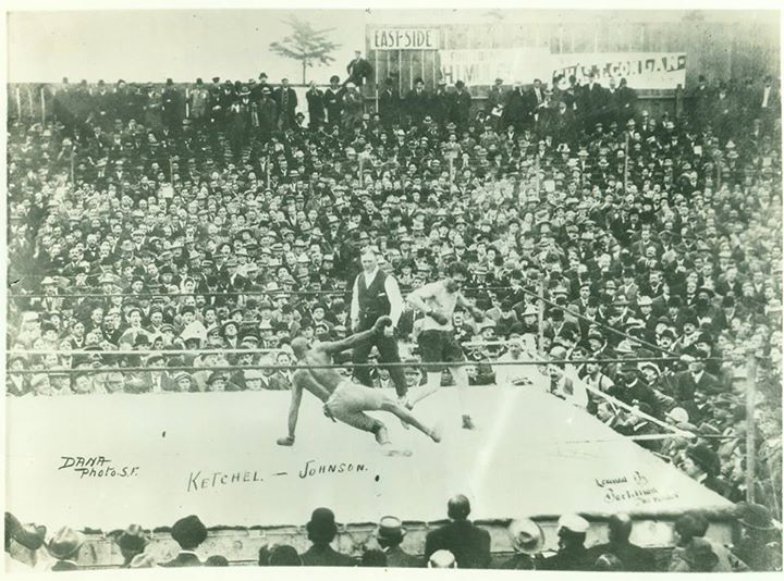 Fight Act3Fight Action Johnson-Ketchel 1909