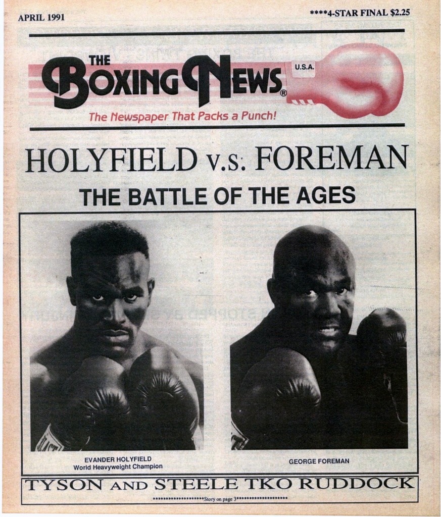 LLLLLLLLBoxing News April 1991 cover