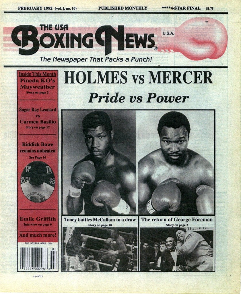 LLLLLLLLBoxing News February 1992 cover