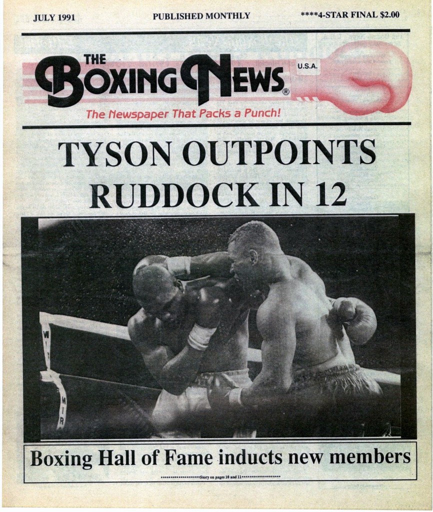 LLLLLLLLBoxing News July 1991 Cover