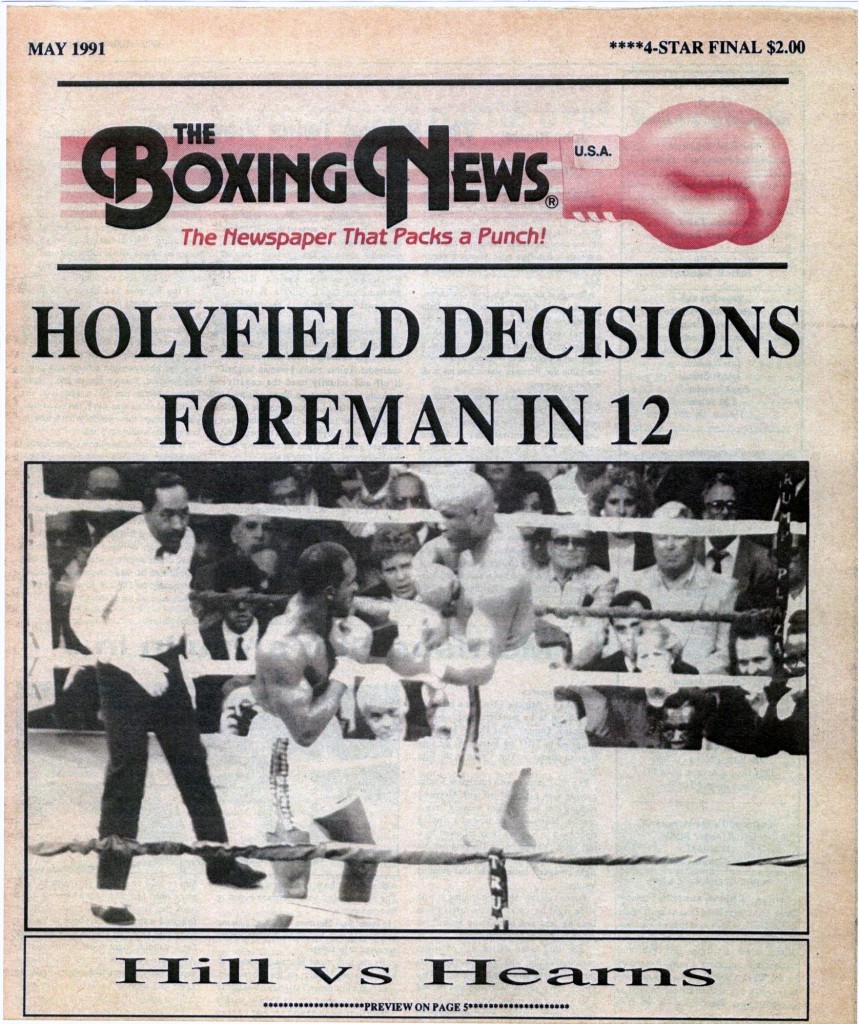 LLLLLLLLBoxing News May 1991 Cover