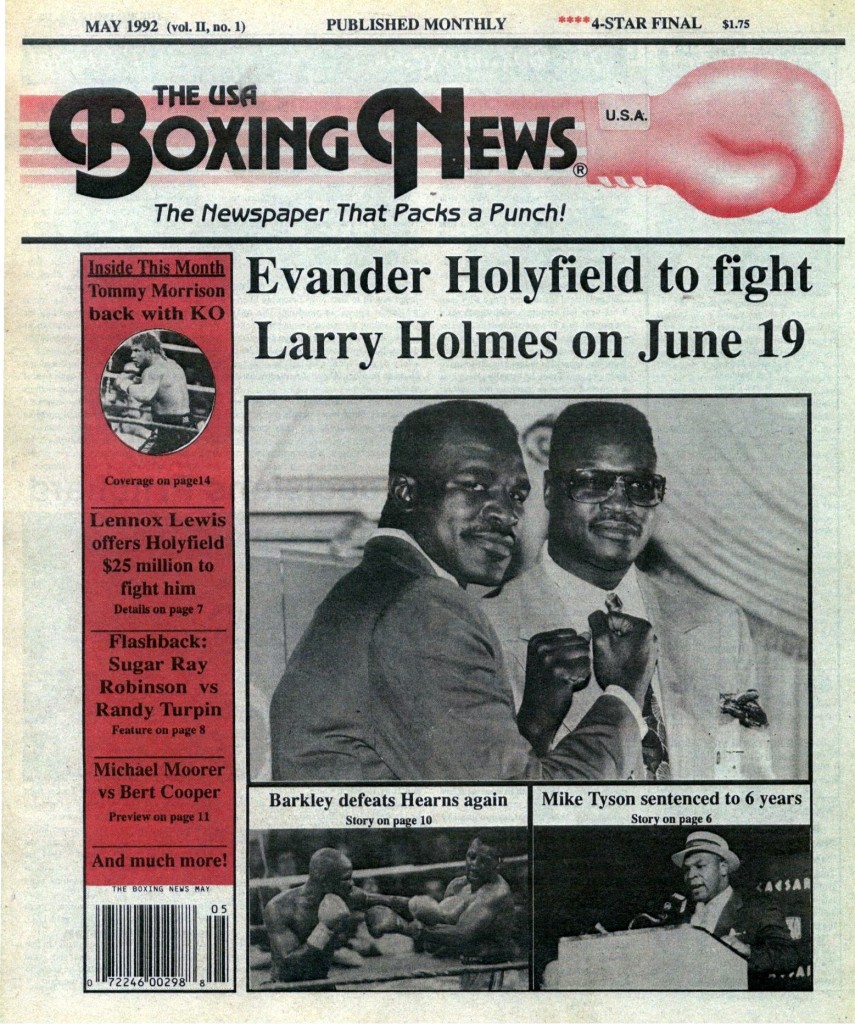 LLLLLLLLBoxing News May 1992 Cover