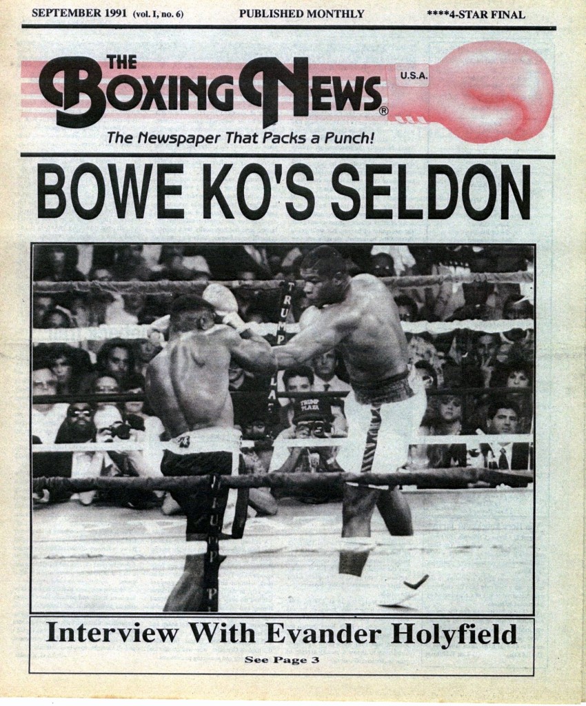 LLLLLLLLBoxing News September 1991 Cover