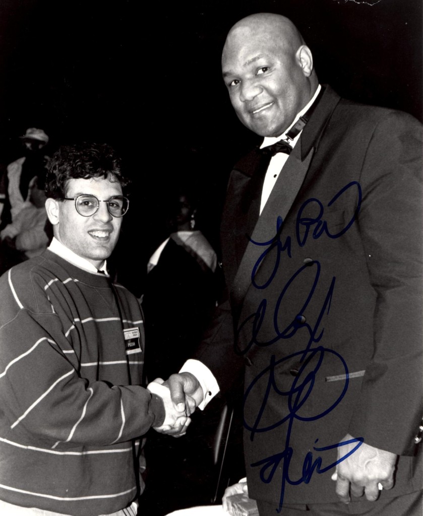 Alex Rinaldi with George Foreman