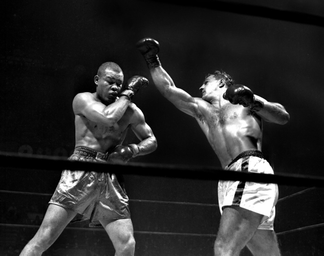 Joe Louis vs. Rocky Marciano on October 26, 1951 (CLICK PHOTO TO VIEW FIGHT CLIP)