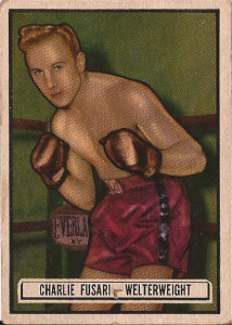 Charlie Fusari boxing trading card