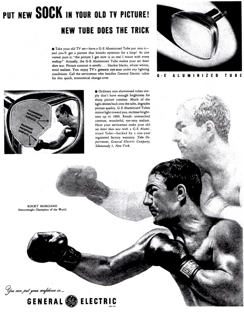Rocky Marciano General Elctric Televison Ad from the 1950's