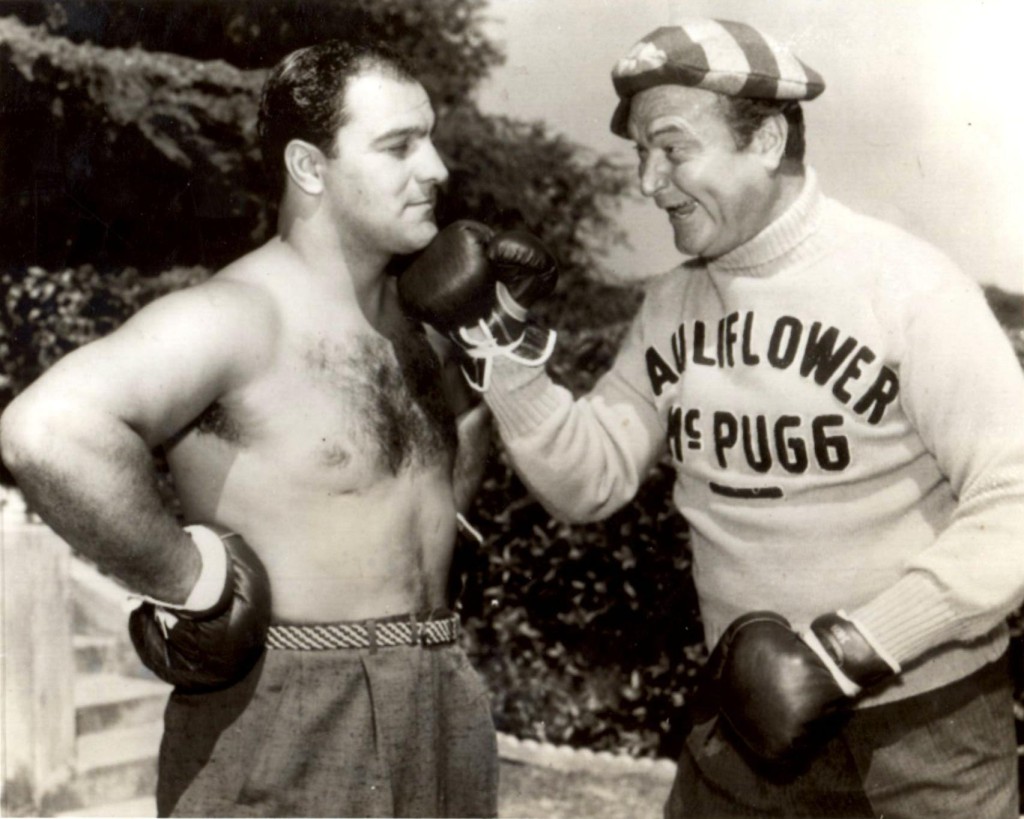 Rocky Marciano with famed the famous comedian Red Skelton in 1956