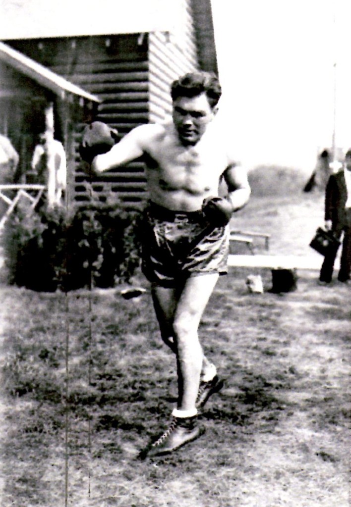 Max Scmeling training in Lake Swananoa, NJ for his upcoming bout with Max Baer