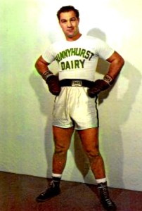 Heavyweight Champion Rocky Marciano appearing for Sunnyhurst Dairy