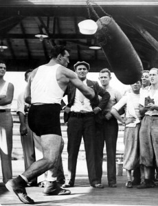 Primo Carnera training