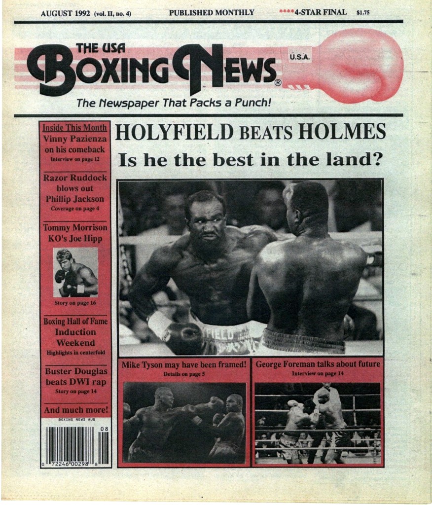 Boxing News August 1992 Cover