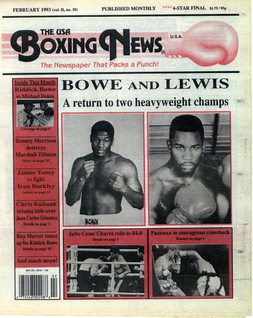 Boxing News February 1993 Cover (2)