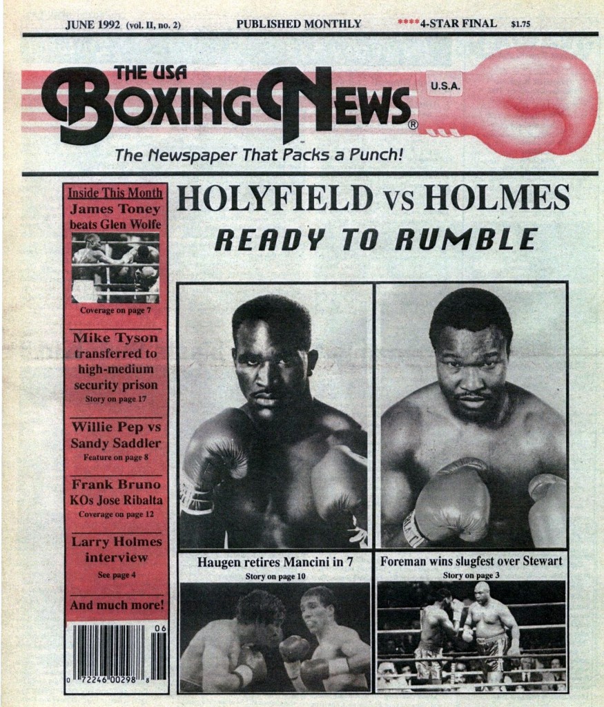 Boxing News June 1992 Cover