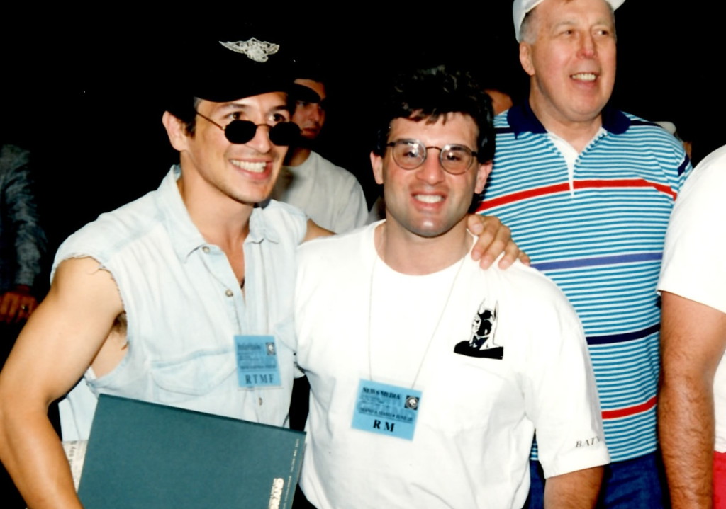 John Rinaldi (R) with Ray "Boom Boom" Mancini (L) * (PHOTO BY ALEX RINALDI)