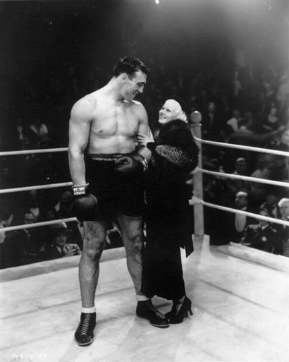 Primo Carnera with blonde bombshell Jean Harlow