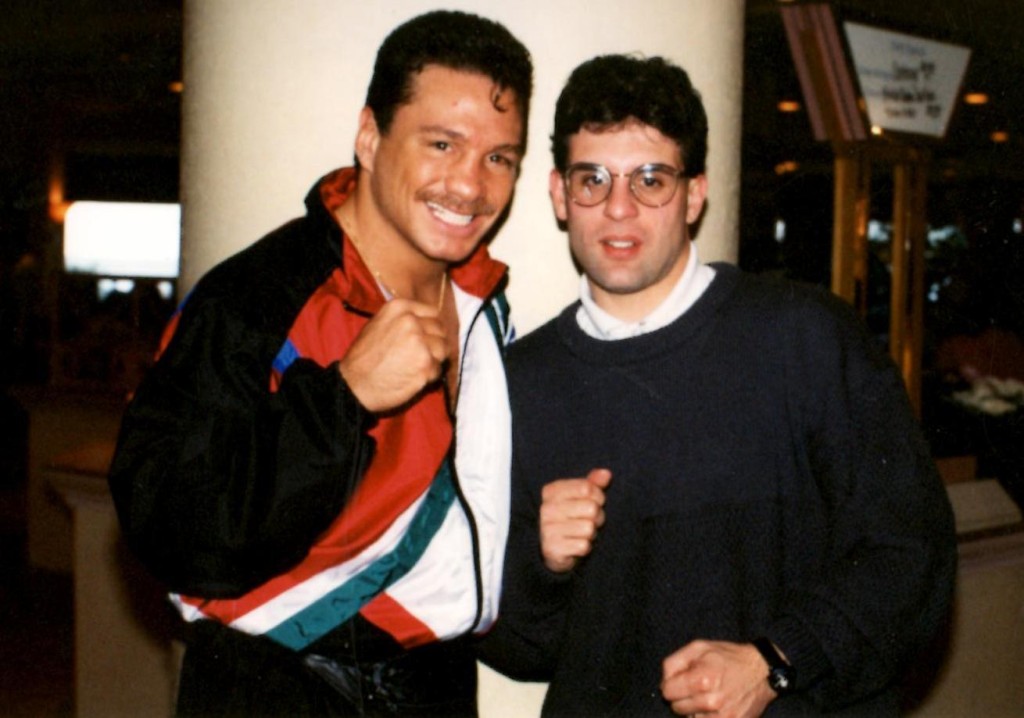 Alex Rianldi with teh great Vinny Pazienza *(PHOTO BY JOHN RINALDI)