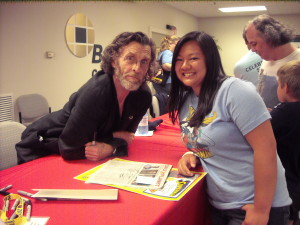Actor John glover who played Lionel Luthor on Smallville with Janine Rinaldi