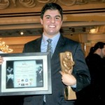 SartonkJoseph Rinaldi winning the Muhammad Ali - Martin Luther King Jr. Award for Boxing Excellence