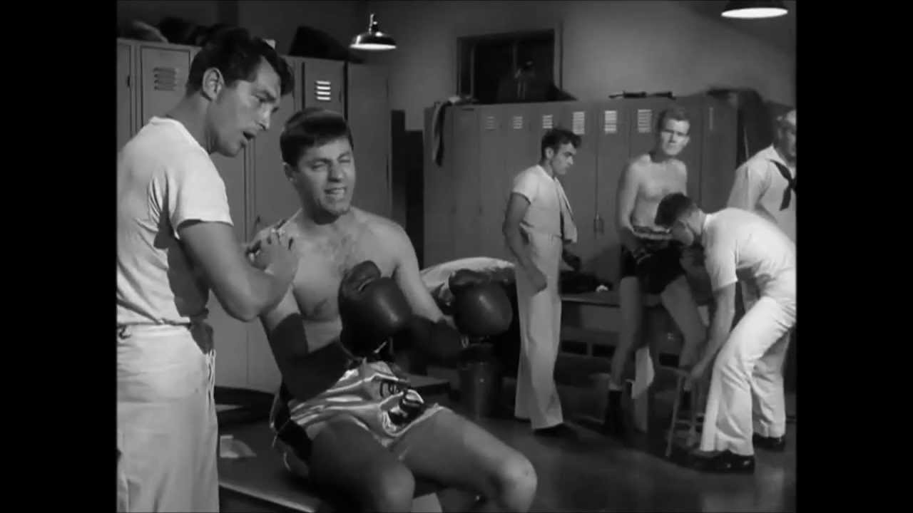 USABNWEBNOVMartin and Lewis and James Dean Boxing in Sailor Beware2