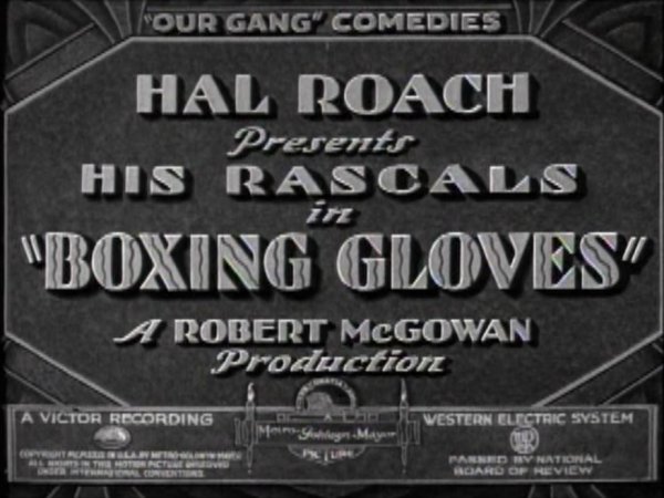 Our Gang Boxing Short Title Card.