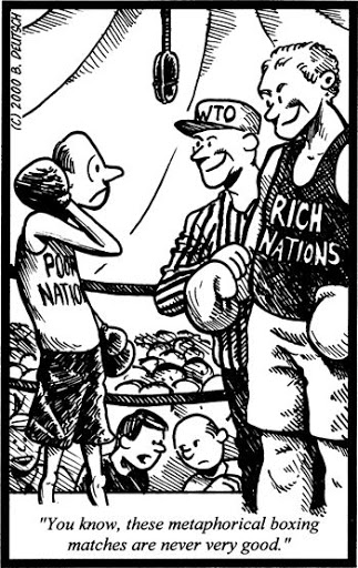 Cartoon political boxing cartoon 7_