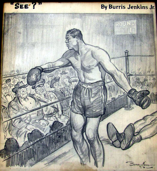 USABNnew boxing cartoon Joe Louis.