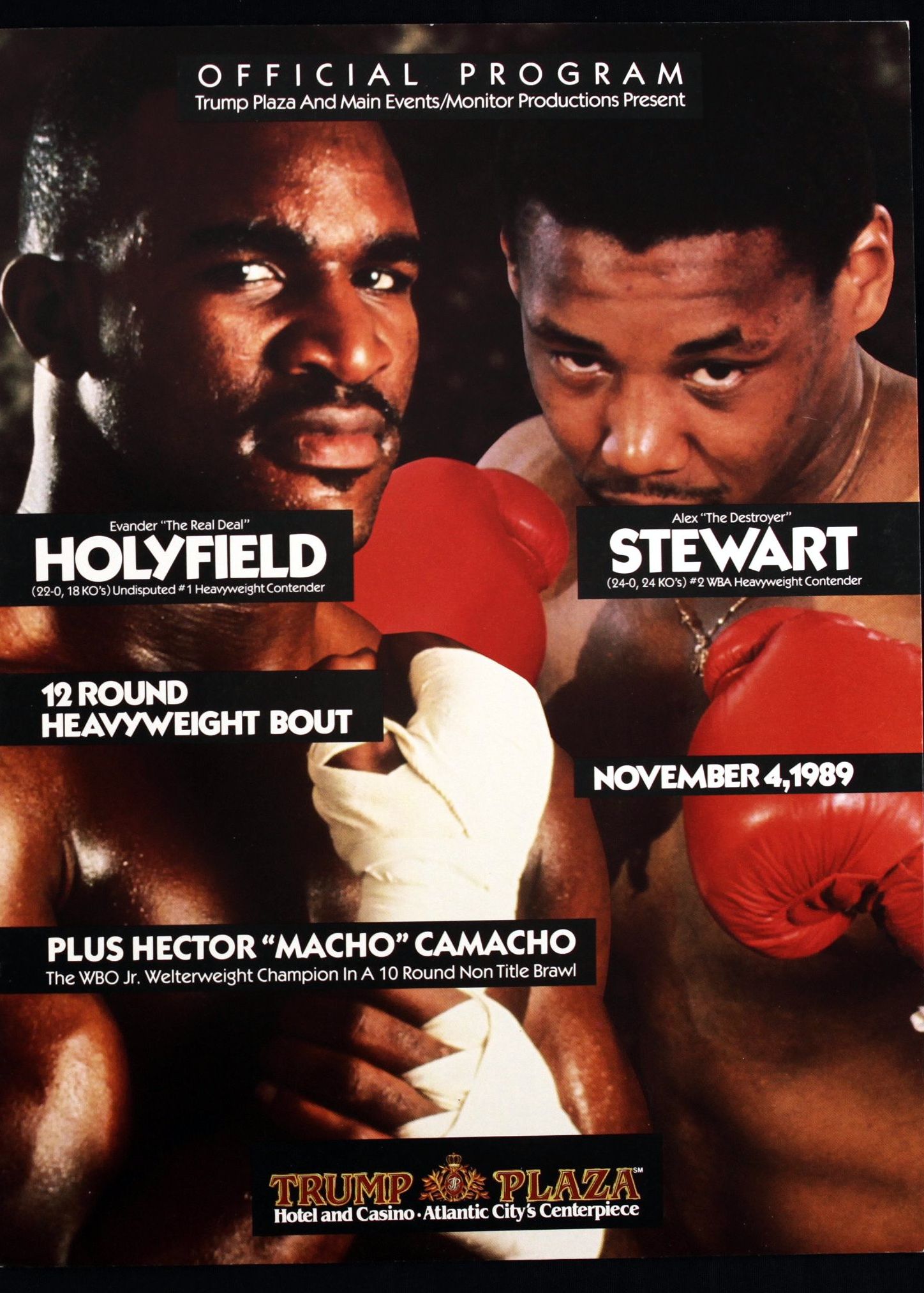 March Holmes and Holyfield programs.