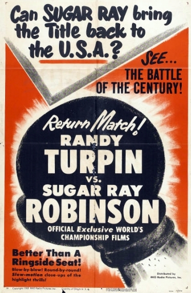 March Robinson-Turpin II Fight Film Poster.