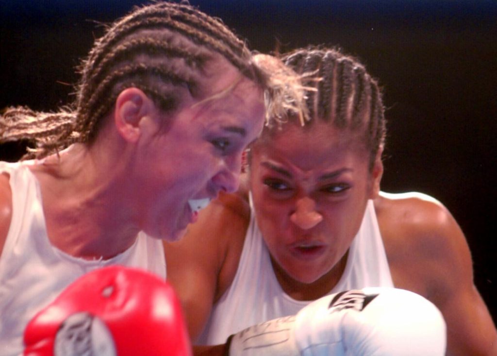 Chrsity Martin vs. Laila Ali on August 23, 2003. Ali won by KO 4.