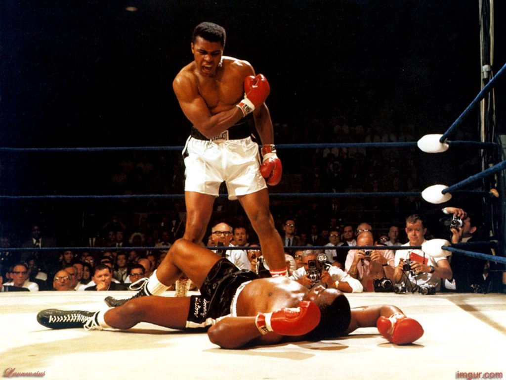 Ali vs. Liston II knockdown.