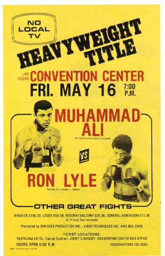 Ali vs. Lyle Poster.