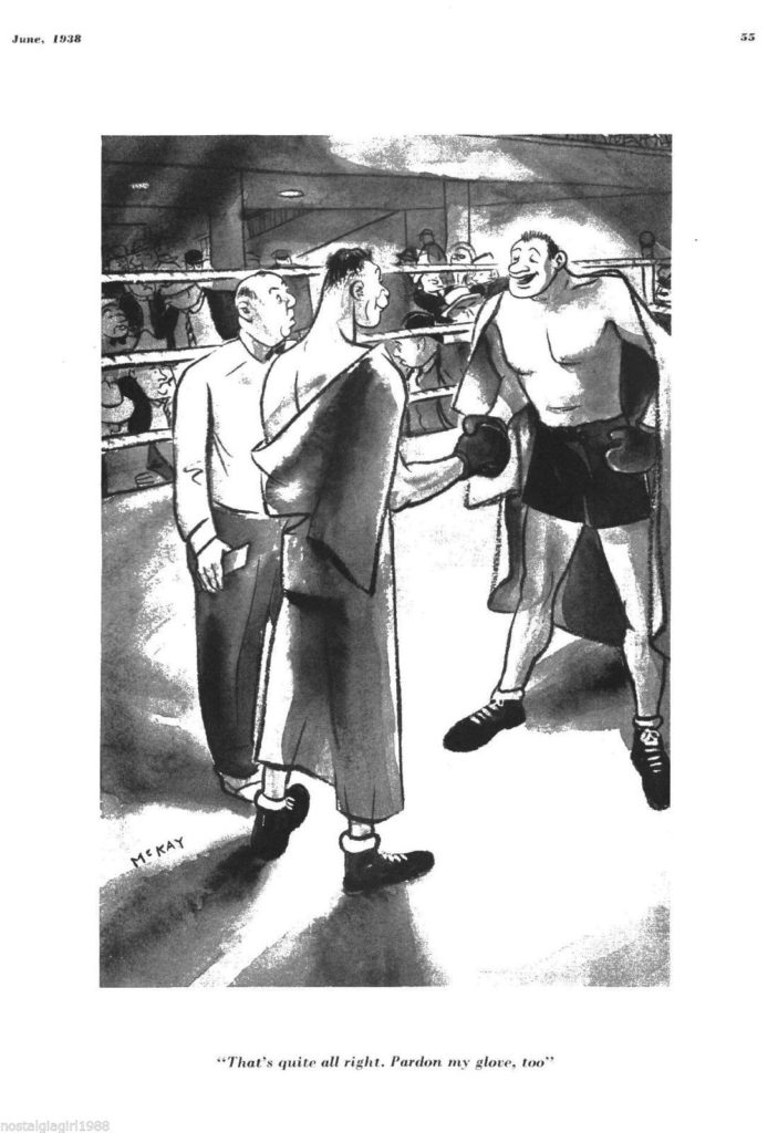 Boxing Cartoon - 1938.