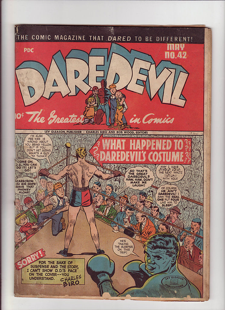 Boxing Cartoon - 1947 Daredevil.