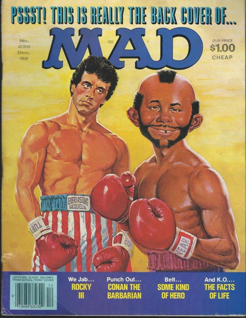 Boxing Cartoon - MAD Magazine Cover.