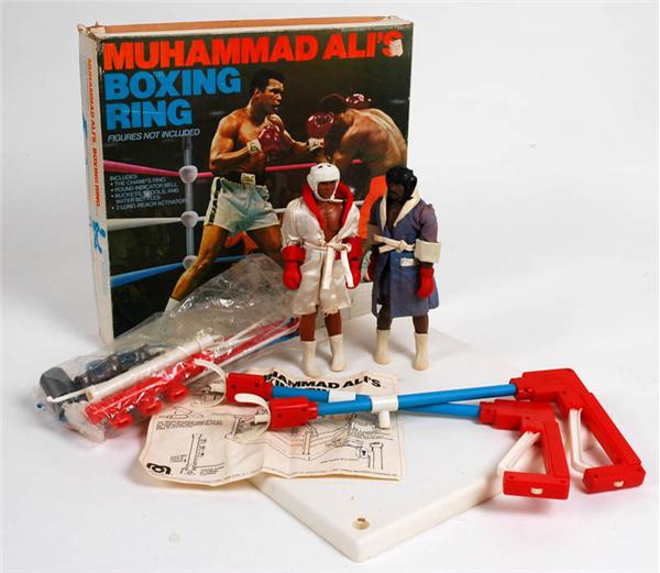 1976 Muhammad Ali Toy Ad with ring.
