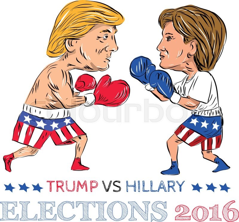 trump-vs-clinton-boxing