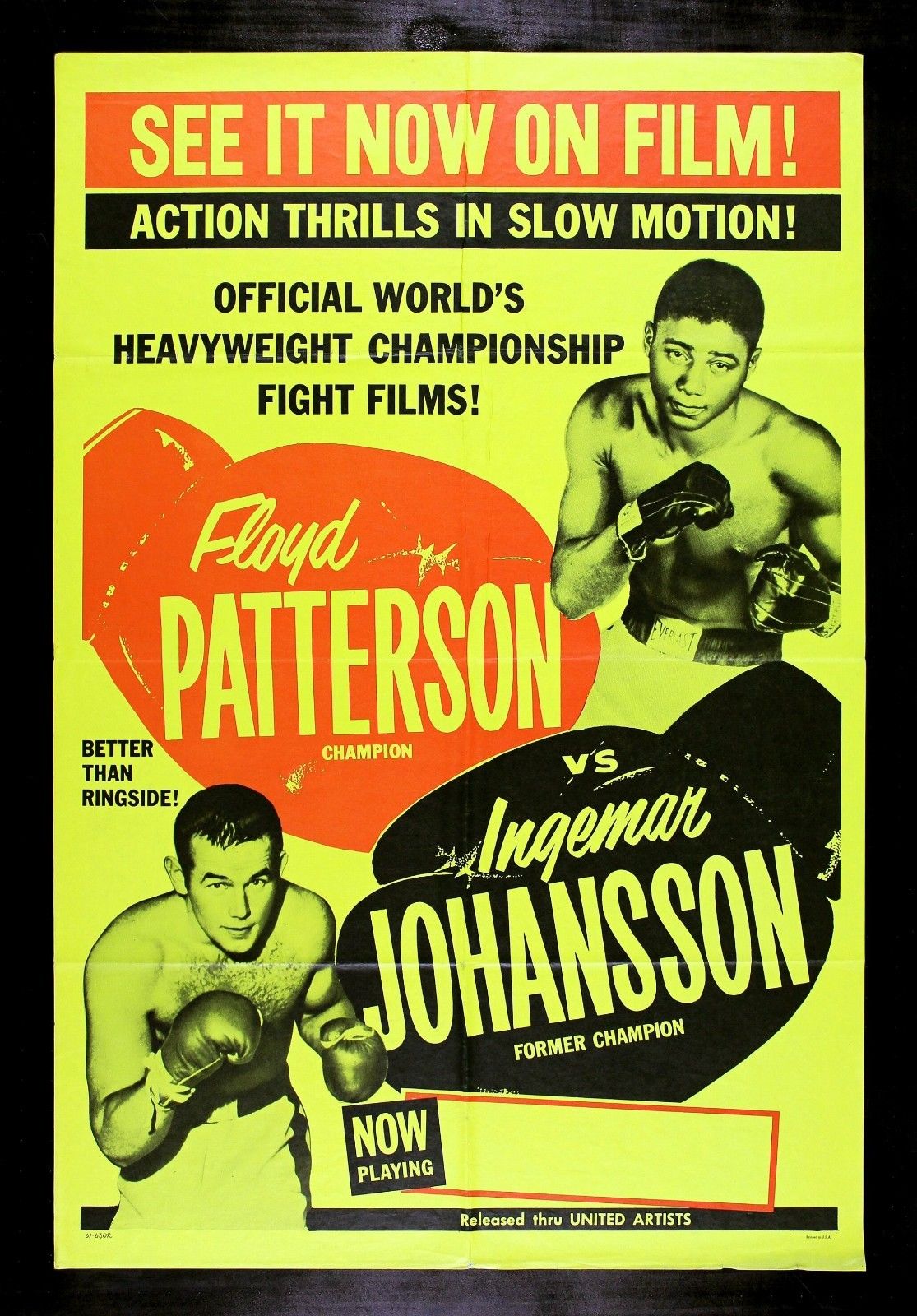 Boxing Poster – Patterson vs. Johansson. – THE USA BOXING NEWS
