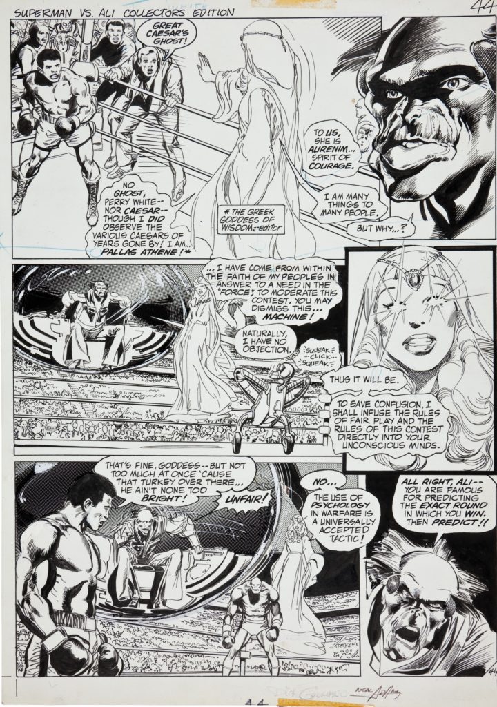 Muhammad Ali and Superman in comics