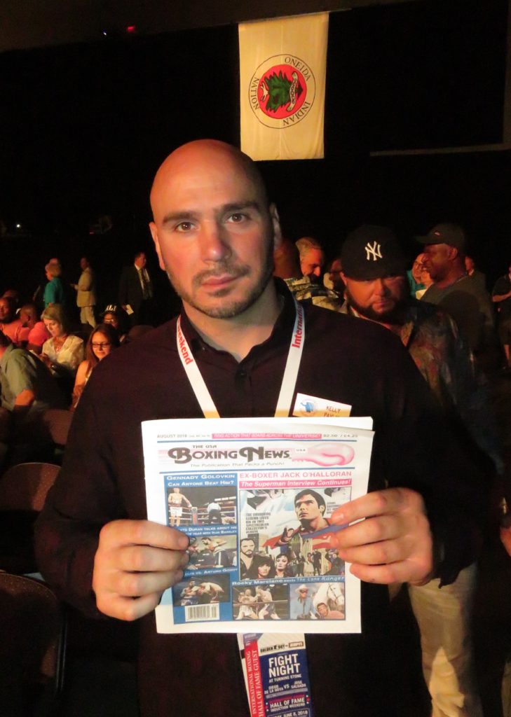 Former middleweight champion Kelly Pavlik with The USA Boxing News