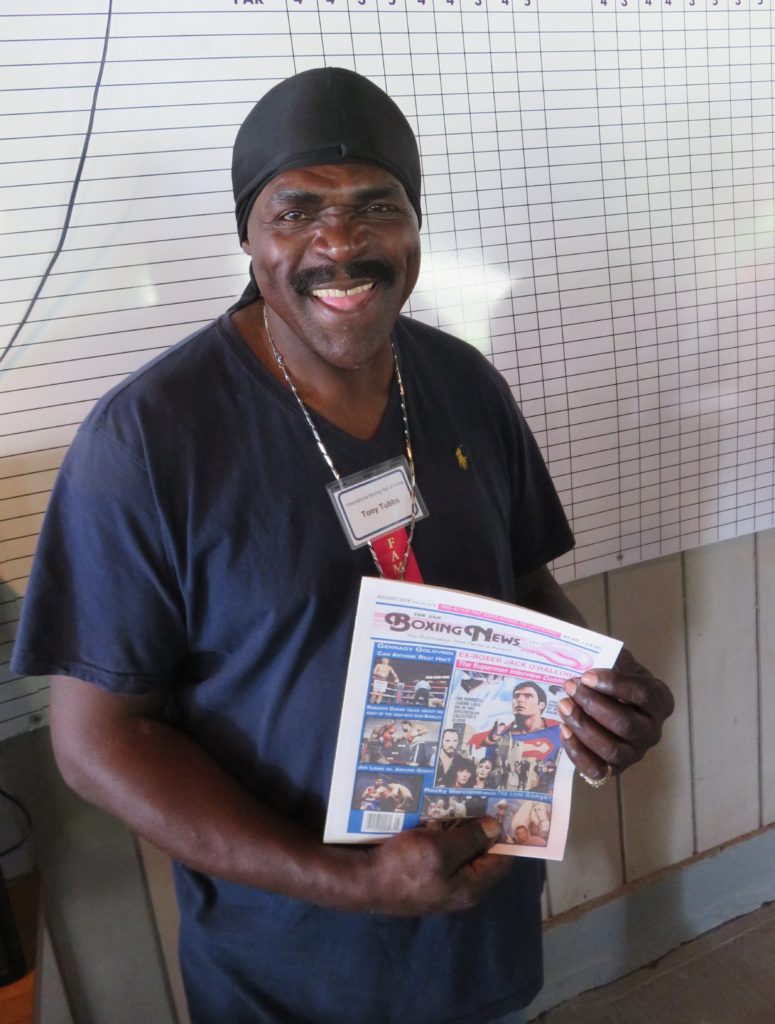 Former heavyweight champion Tony Tubbs with The USA Boxing News