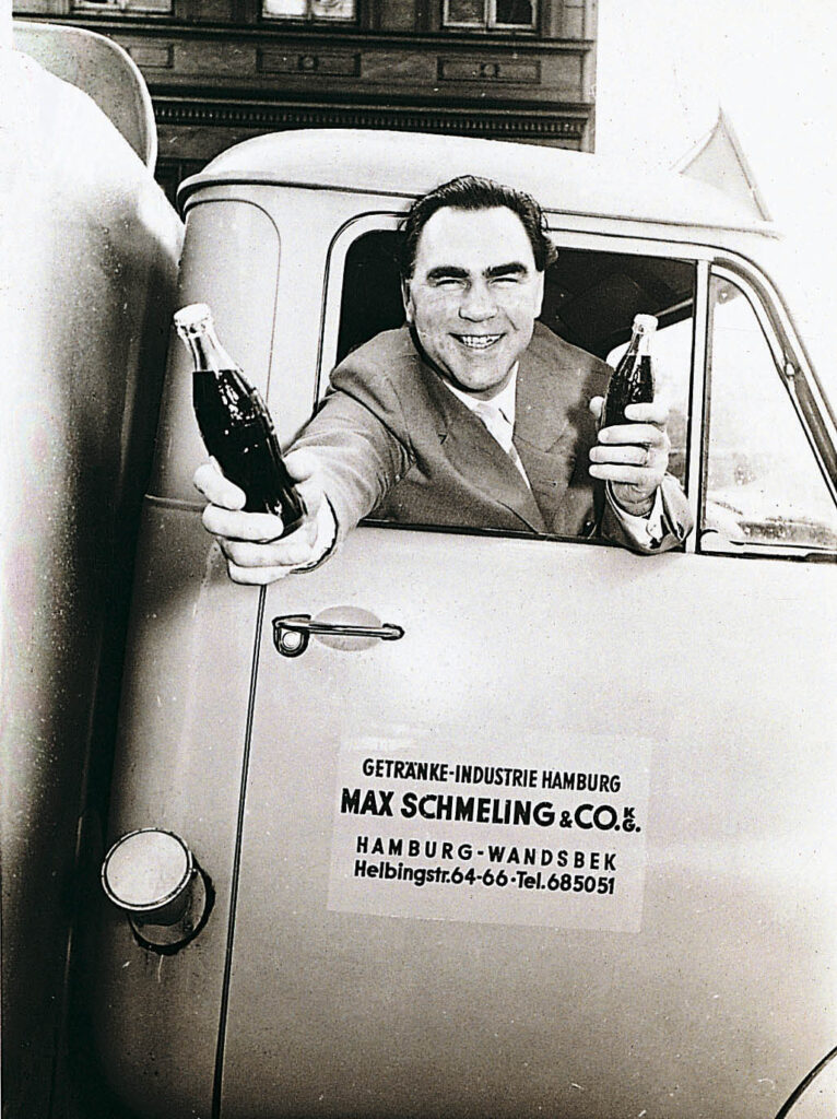 Former Heavyweight Champion Max Schmeling delivering Coca-Cola in the late 1940s.