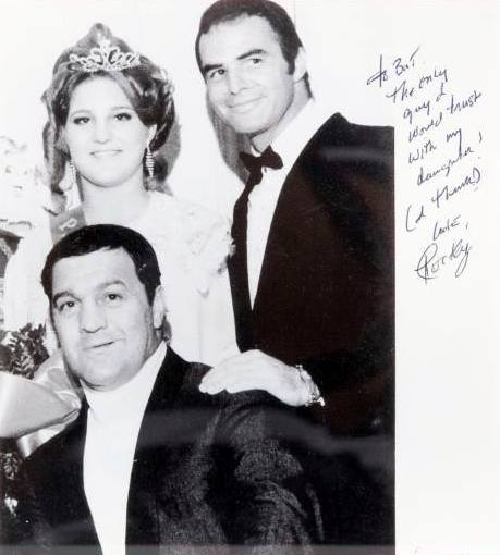 Rocky Marciano with Burt Reynolds and Rocky's daughter  Mary Anne