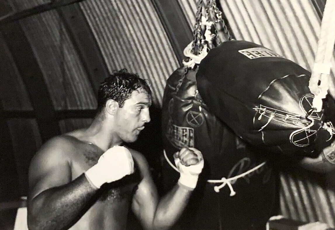 Heavyweight Champion Rocky Marciano in training in 1955