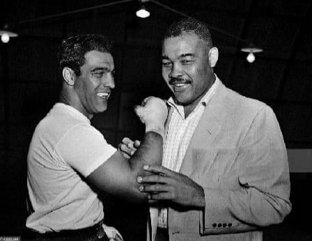 Rocky Marciano and Joe Louis in 1953.