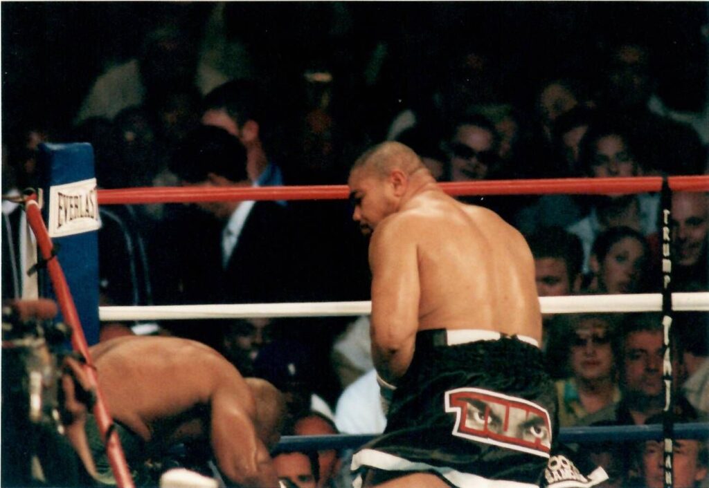 Iron Mike Tyson V Sonny Liston Distressed Aluminium Panel Boxing Memorabilia 