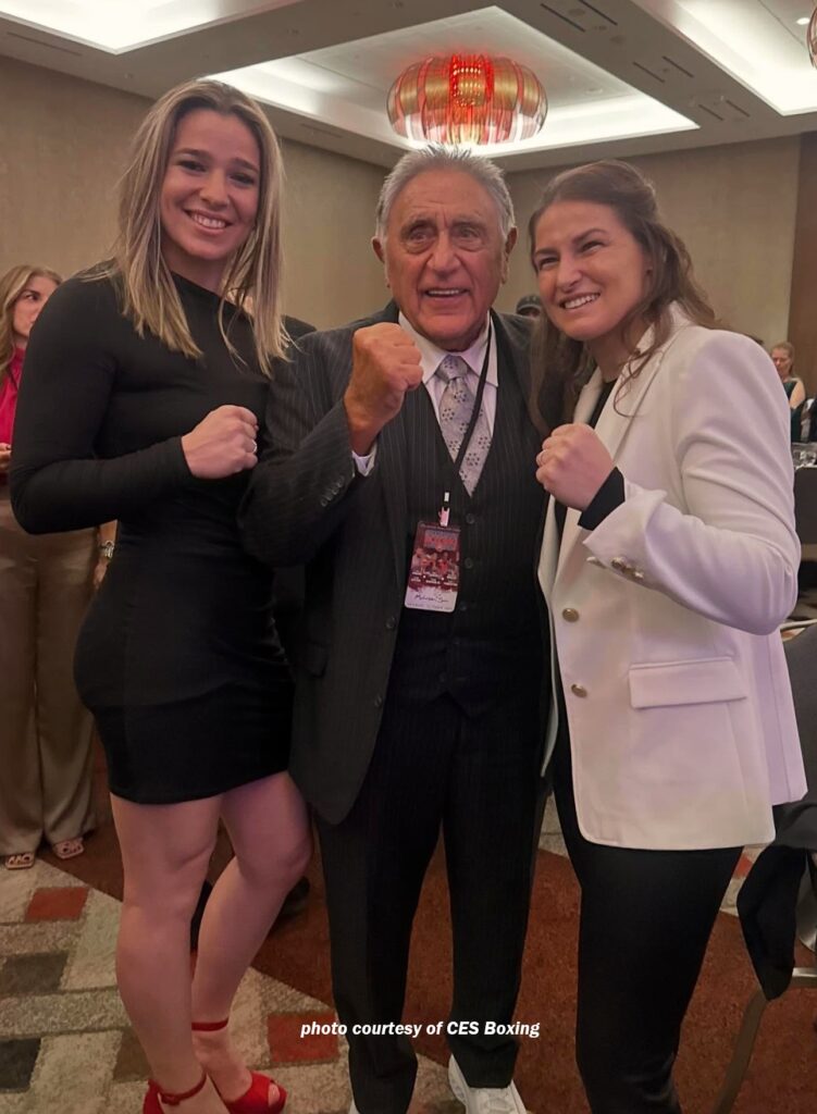 Katie with Stevie Jane Coleman and promoter Jimmy Burchfield.