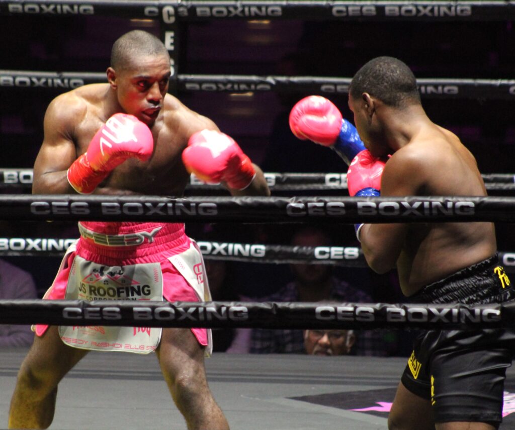 Ellis (L) stalks Fortuna (R).