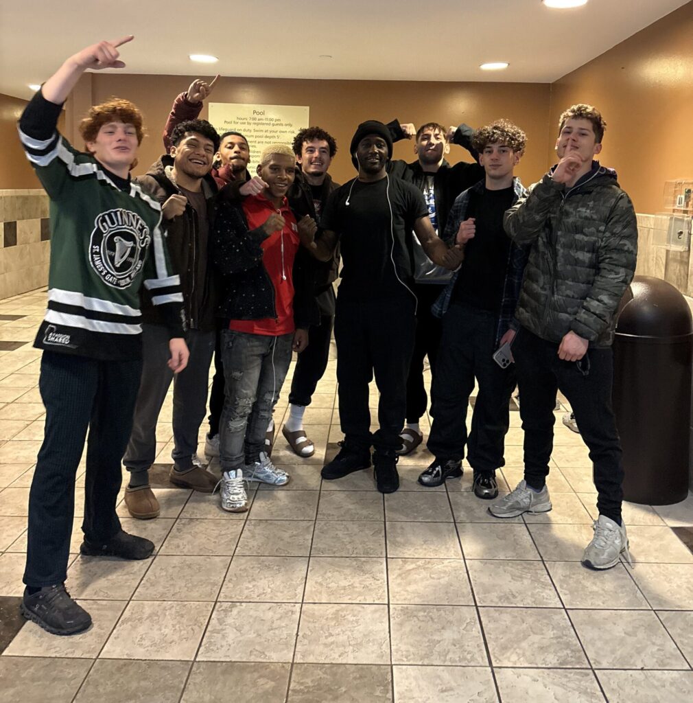 The legendary five (5) Division World Champion Terence Crawford with Union Owls Wrestling Champions in Omaha Nebraska.